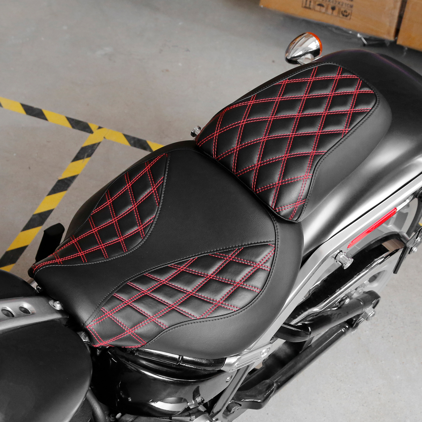 Rider Driver Passenger Seat Fit For Harley Fat Boy FLFB 114 FLFBS 2018-Up Black