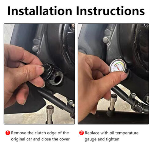 M20x1.5 Motorcycle Oil Temp Temperature Gauge Filler Cap 0-200 Celsius