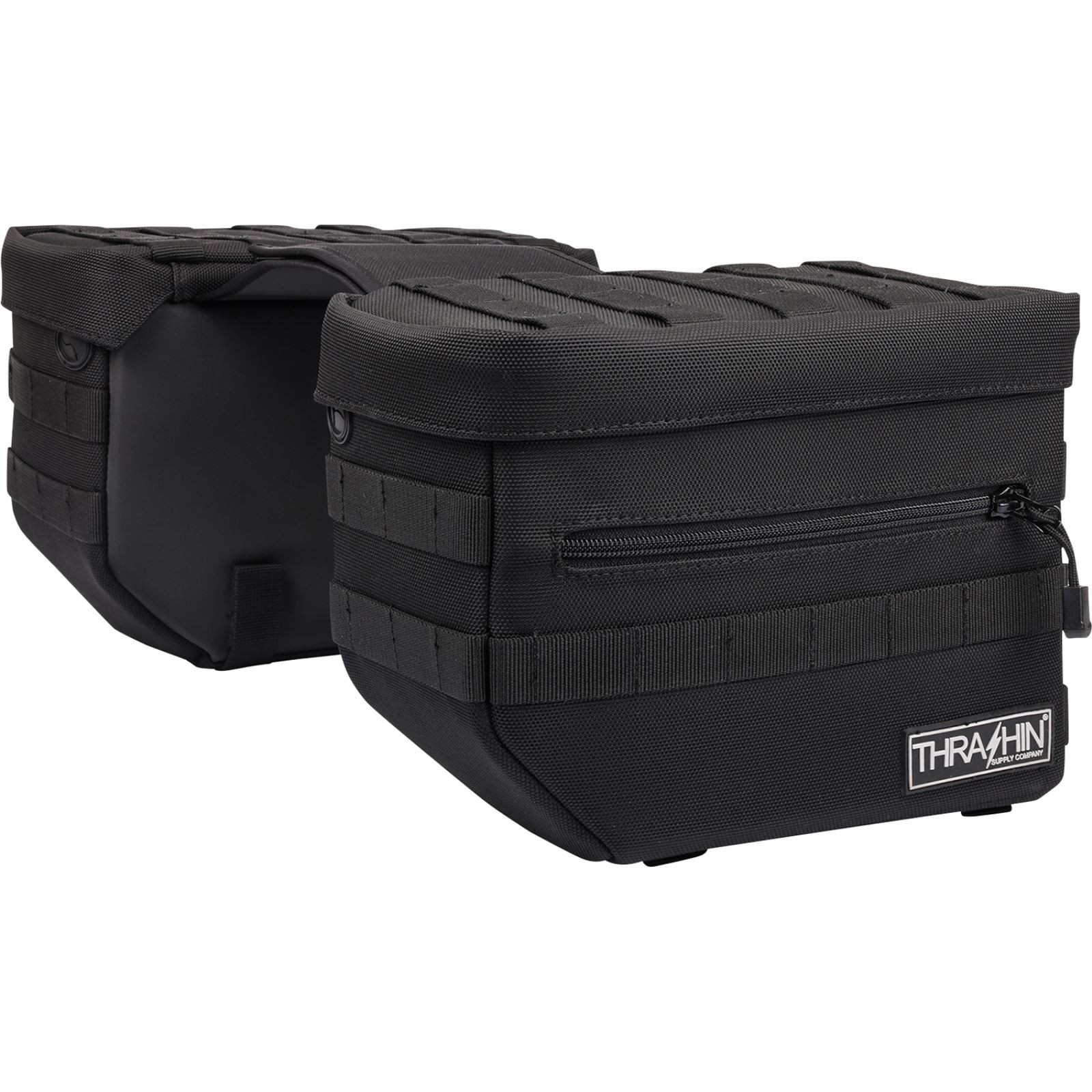 Thrashin Supply Company Essential Saddlebags – Black TSB-0006
