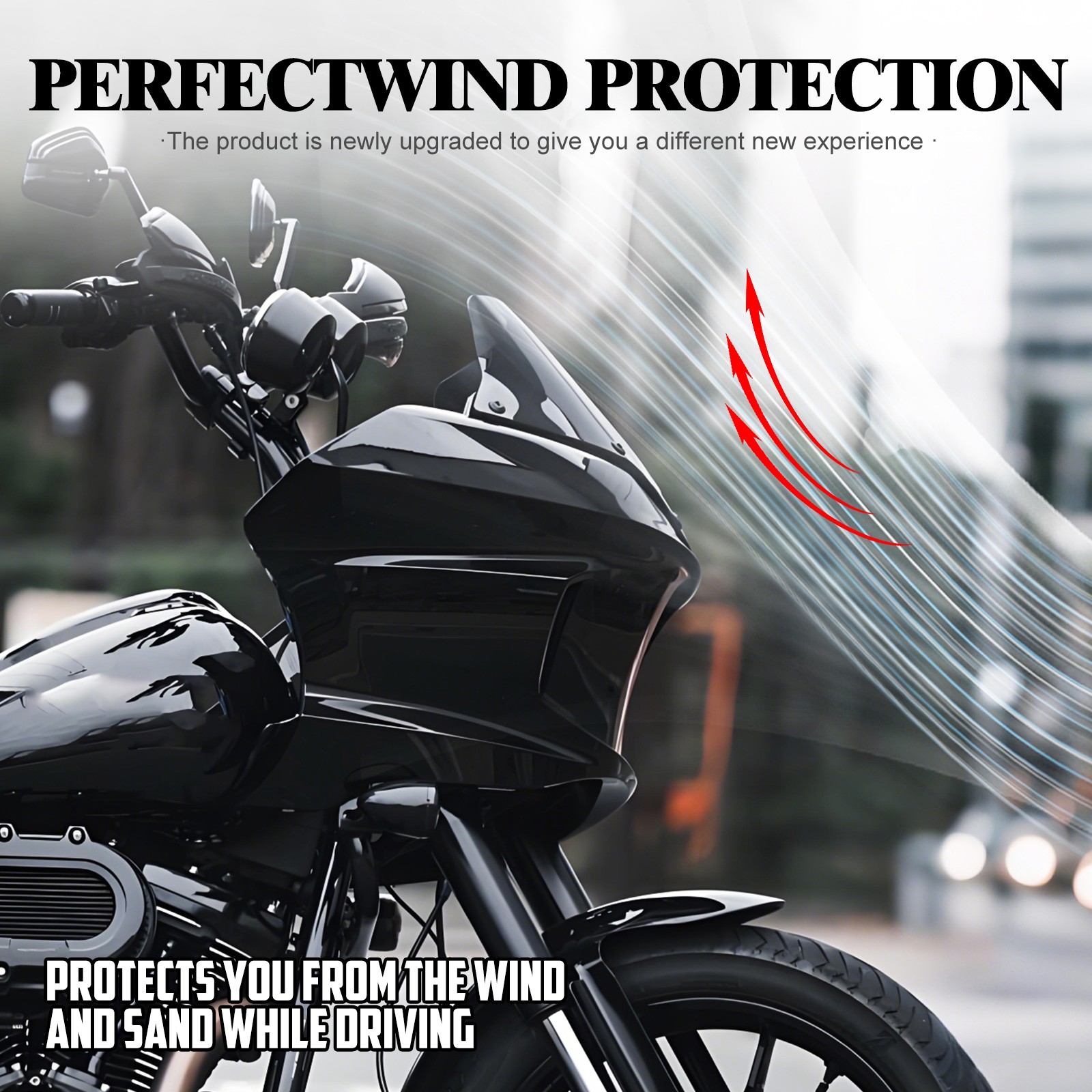Headlight Fairing w/ Windshield Black For Harley Softail Street Bob FXBB 2018-up