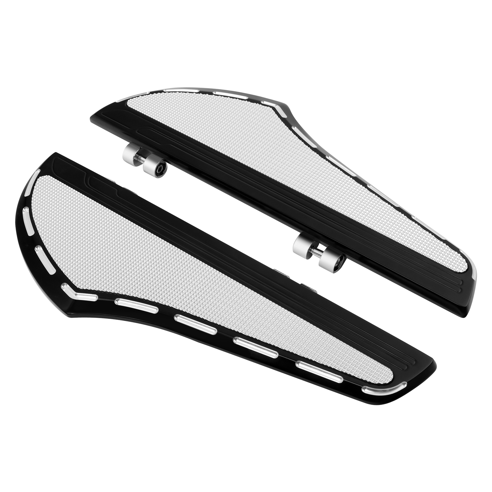 Pair Front Driver Footboard Floorboard Pegs Fit For Harley Touring 00-24 Softail