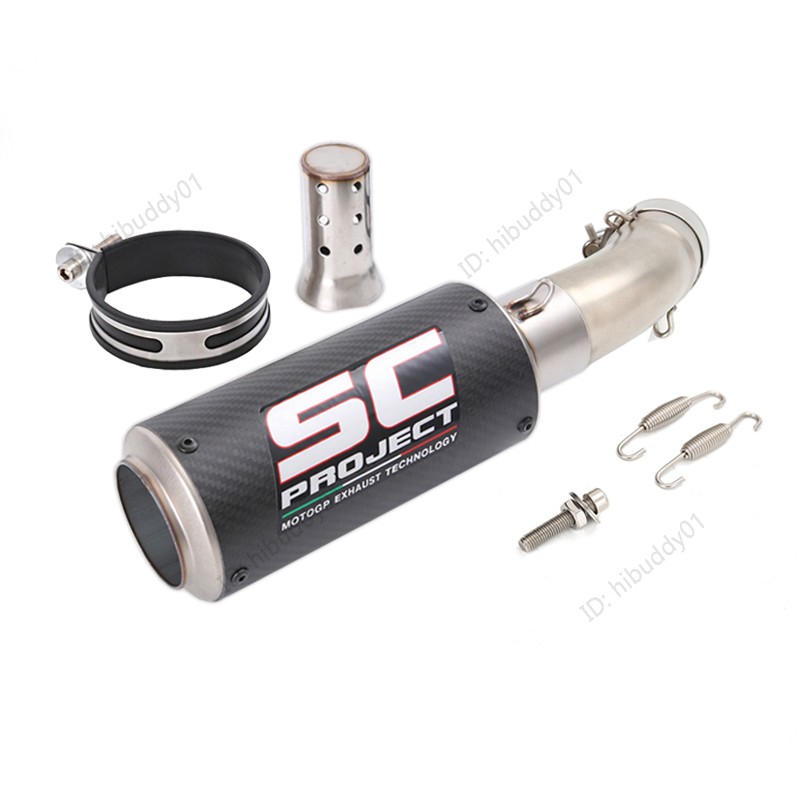 ZX4R 2023-2026 for Kawasaki Ninja ZX4RR Slip On Exhaust Mid Pipe Carbon Mufflers