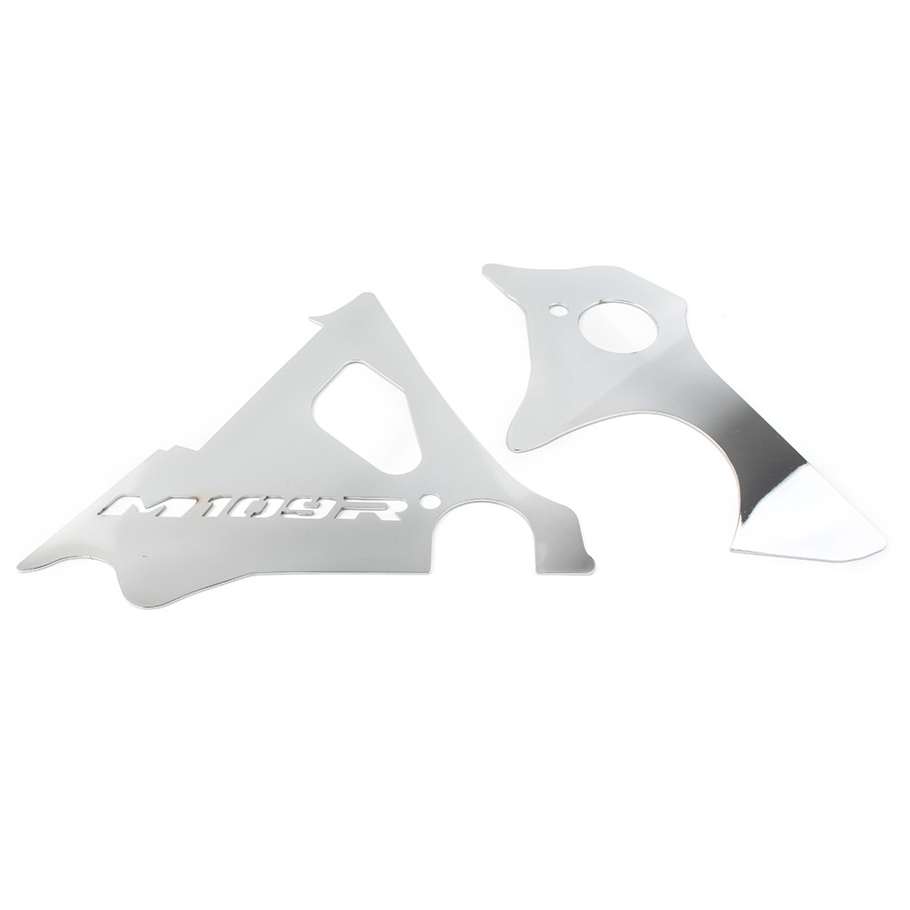 Fit Suzuki M109R/INTRUDER M1800R Engine Side Covers Frame Fillers Keyhole Silver