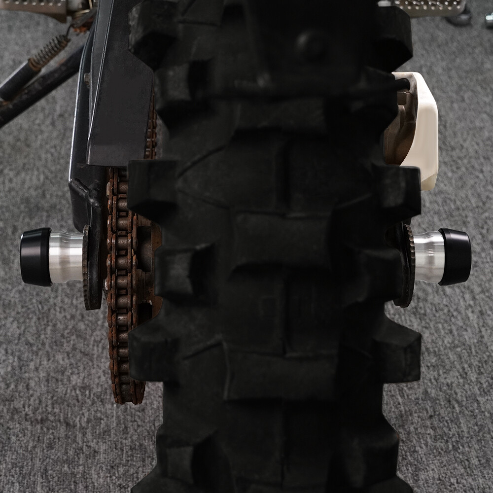 Rear Front Axle Slider Protect Fit For Suzuki DR200SE 1986-2020 DR250 1982-1989