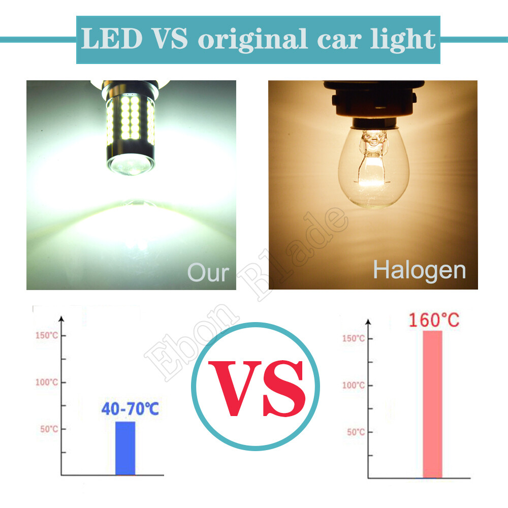 2Pcs HS5 LED Headlight Globe Front Driving Bulb Lamp For Honda 3030 66SMD 10-30V