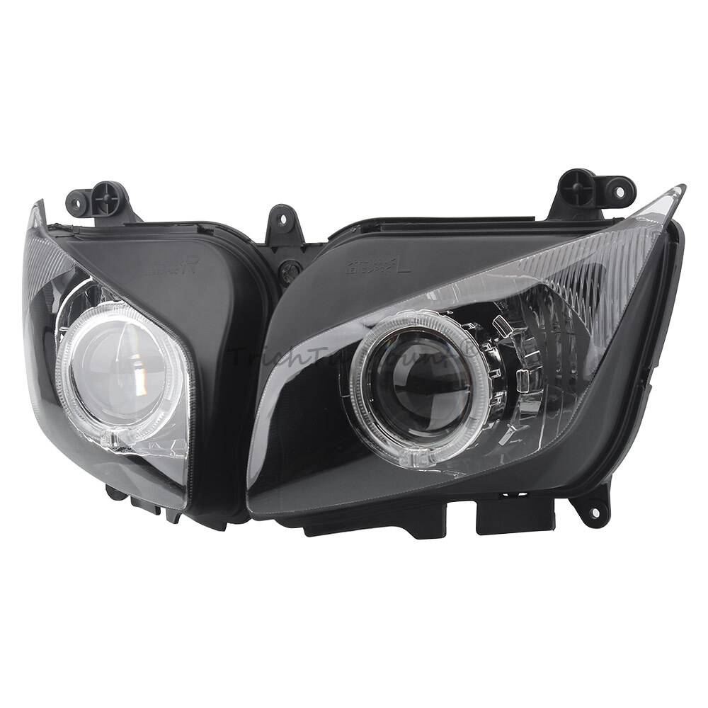 Customized Headlight Assembly w/Blue Angel Eye For Yamaha FZ1 FZ-1S Fazer 06-15