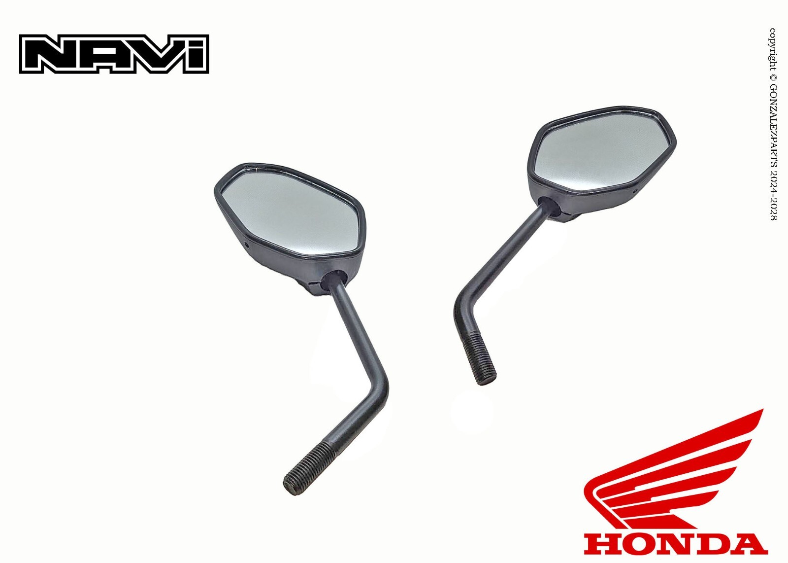 HONDA RIGHT & LEFT MIRROR 2022-2023 NAVI NVA110B OEM 88210-K74-A01/88220-K74-A01