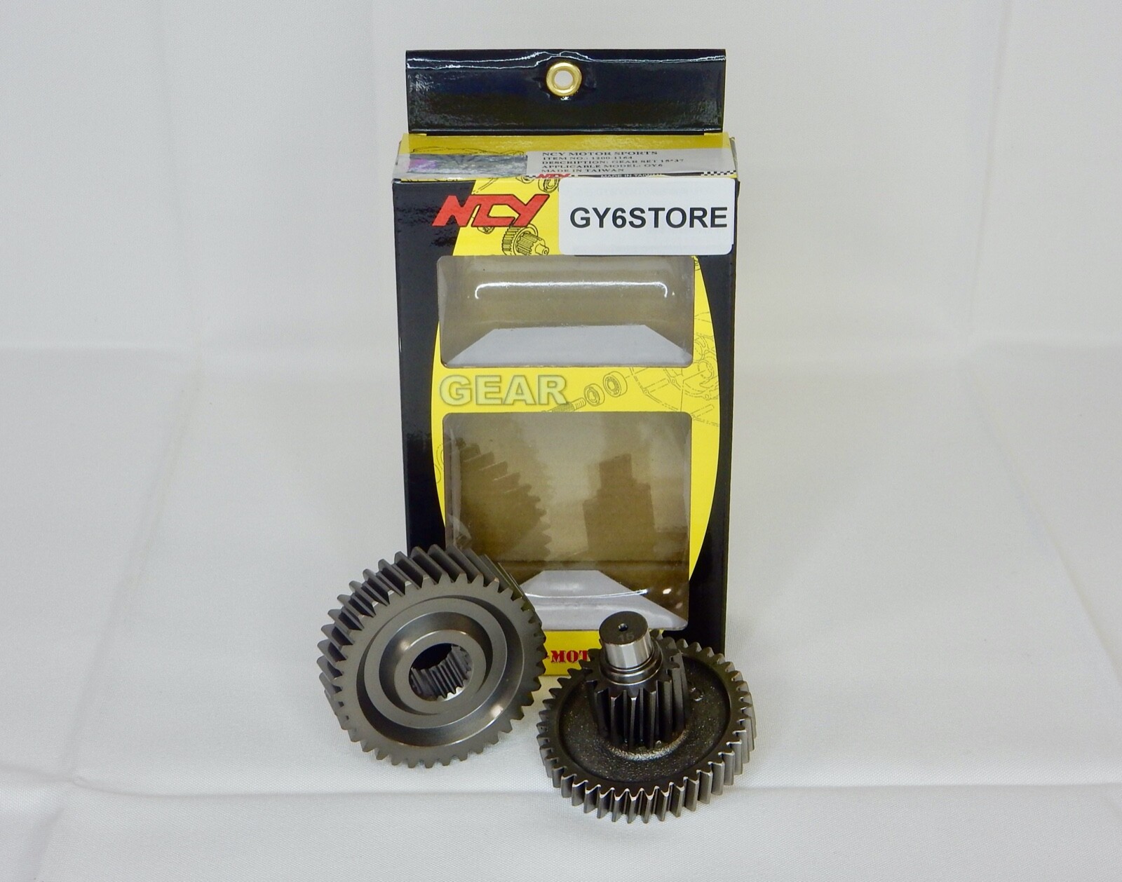 NCY GEAR SET (15*38) DROP IN PRE PRESSED GEAR SET FOR 150cc – 232cc GY6 MOTORS