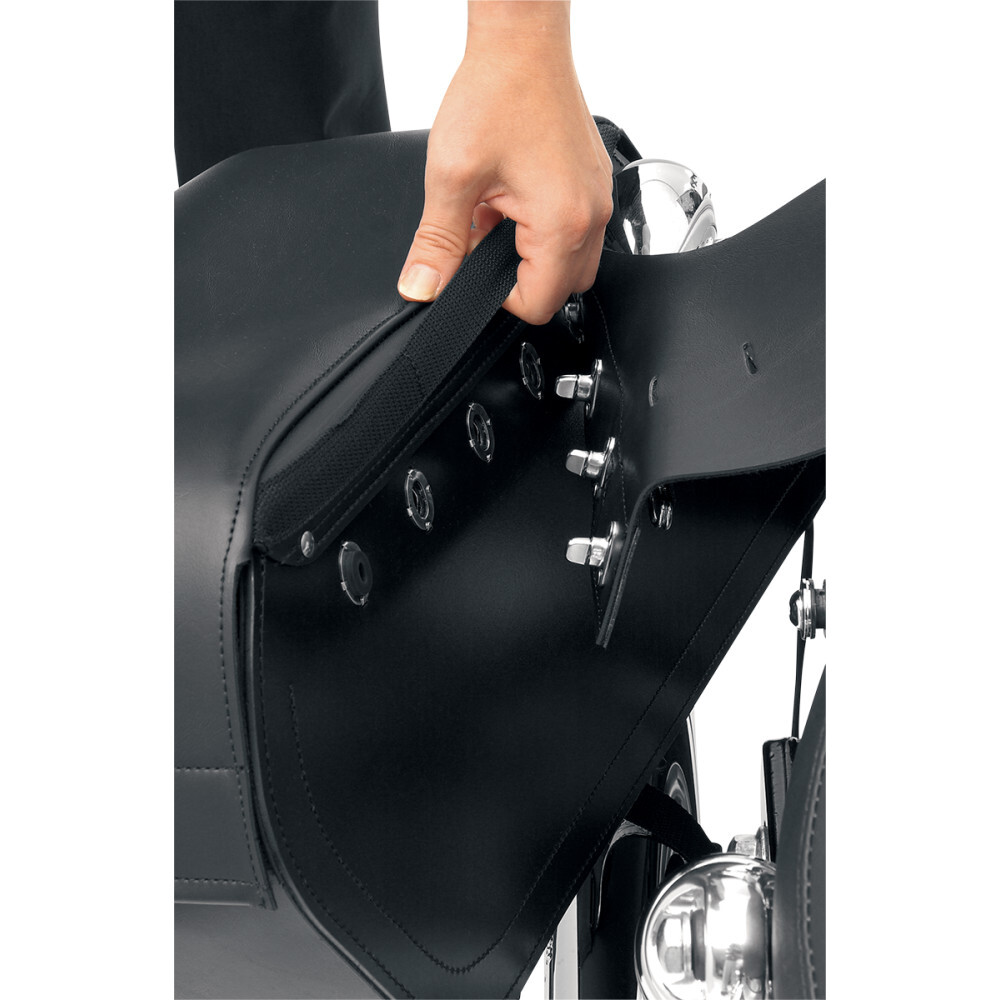 Saddlemen Drifter Slant Saddlebags – Plain (Black) Large | 3501-0319