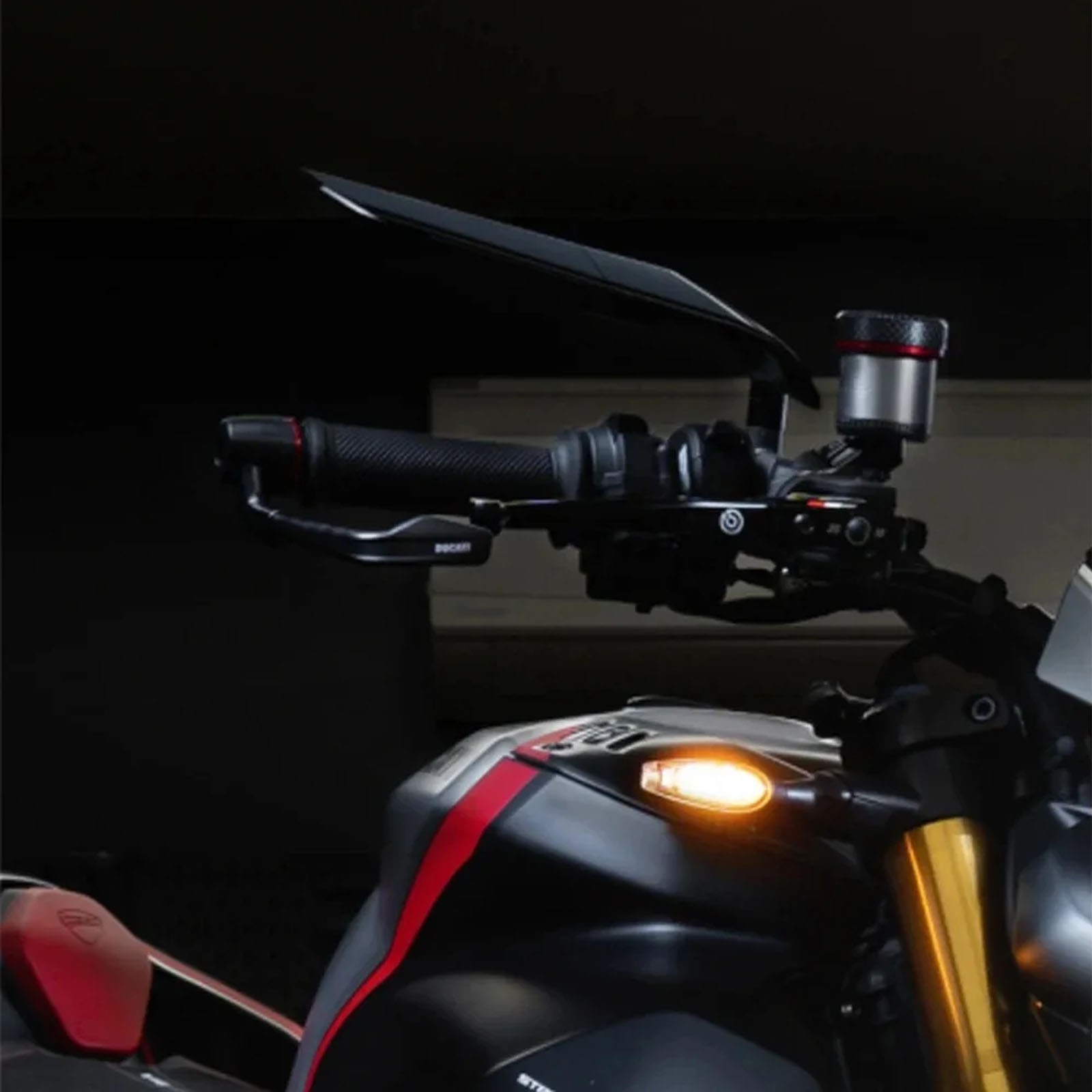 1Set NEW Adjustable Rotating Rearview Mirror For HONDA GROM MSX125 MSX Black