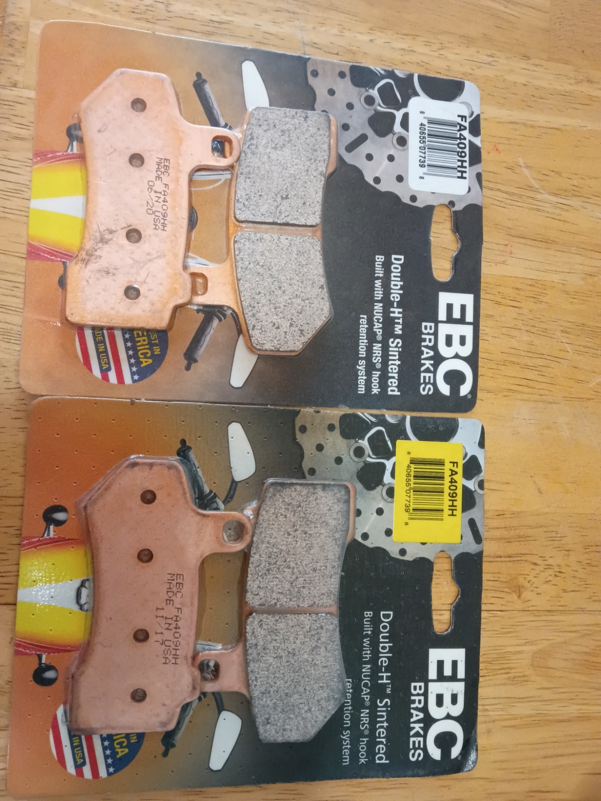 EBC FA409HH Double-H Sintered Front/Rear Brake Pads For Harley Touring 2008-2024