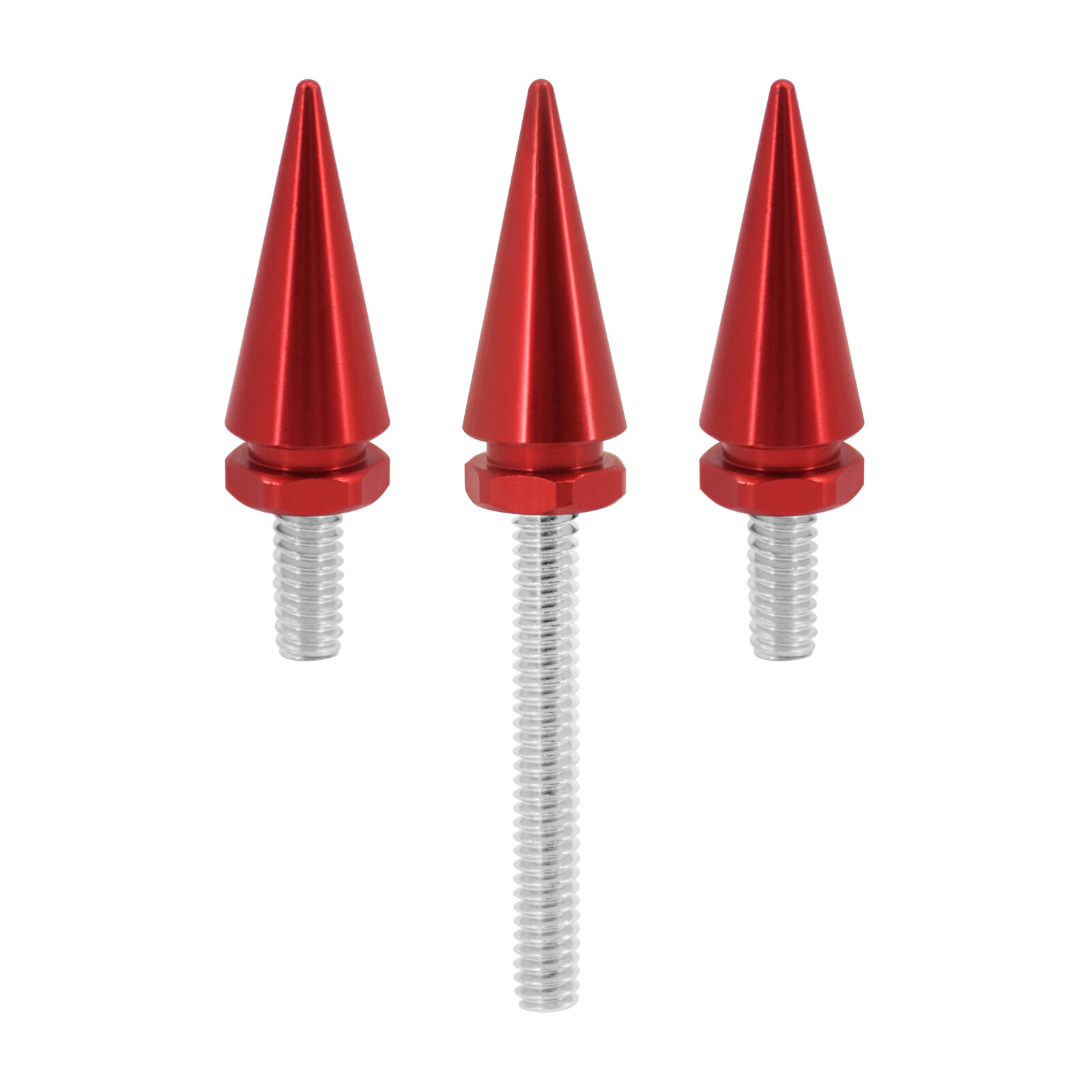 3x Red Spike Windscreen Windshield Screws For Harley 14-23 Street Electra Glide