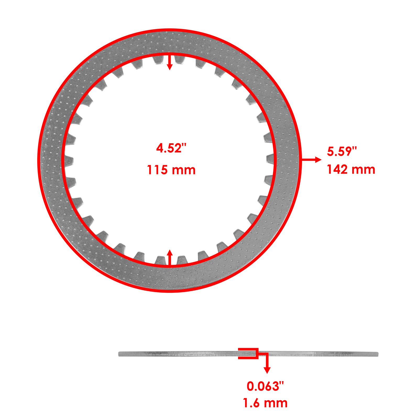 Clutch Friction Steel Plates Springs O-Ring Kit for Yamaha YZ450F FX 2018 – 2023