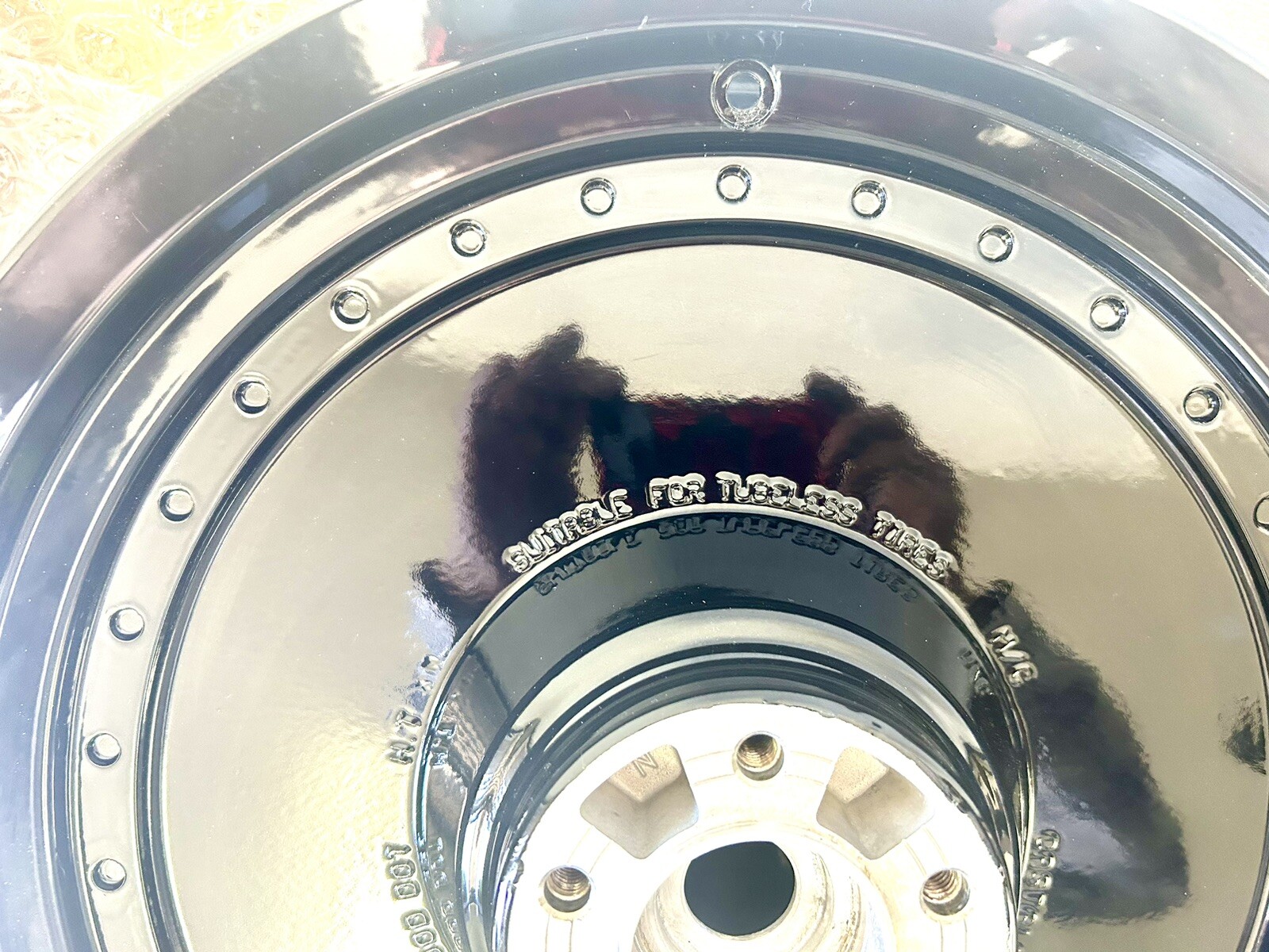 Harley Davidson Fat Boy Wheels 2000-2006 Black Gloss 0em W/ Rotor