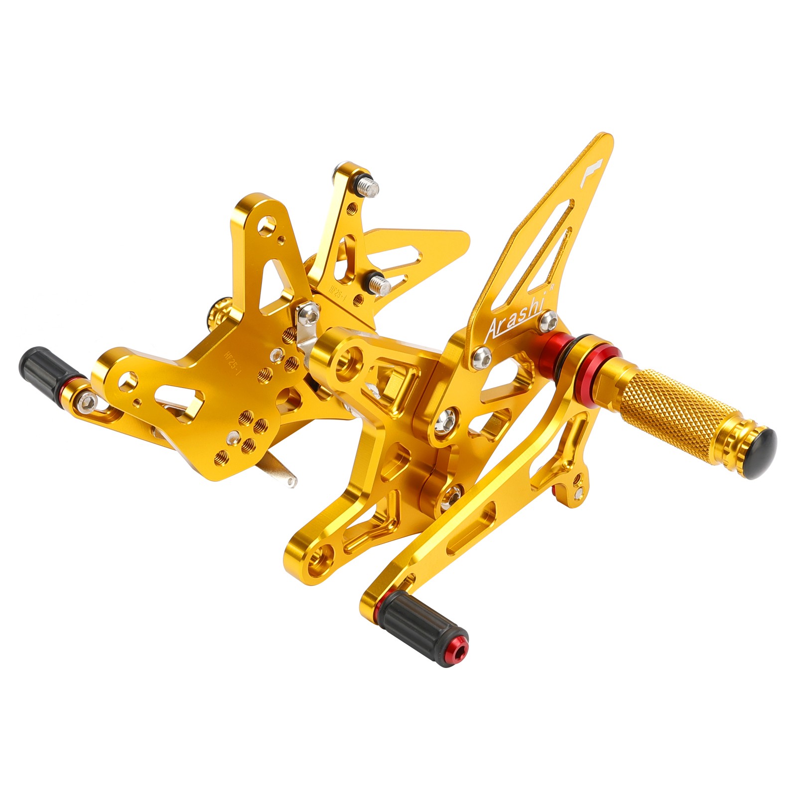 Racing Adjustable Rearsets Foot Pegs Gold For Kawasaki ZX6R ZX-6R 2021-2024 A