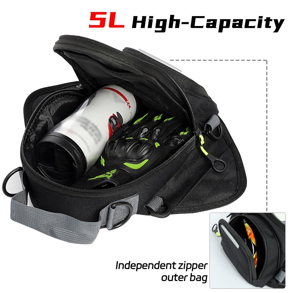 Magnetic Motorcycle Tank Bag Waterproof Motorbike Phone Holder Fuel Saddlebags