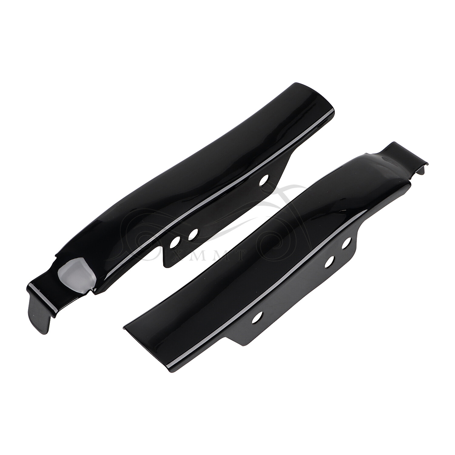 Vivid Black Fender/Saddlebag Filler Panels for Harley Touring Saddlebags 93-08
