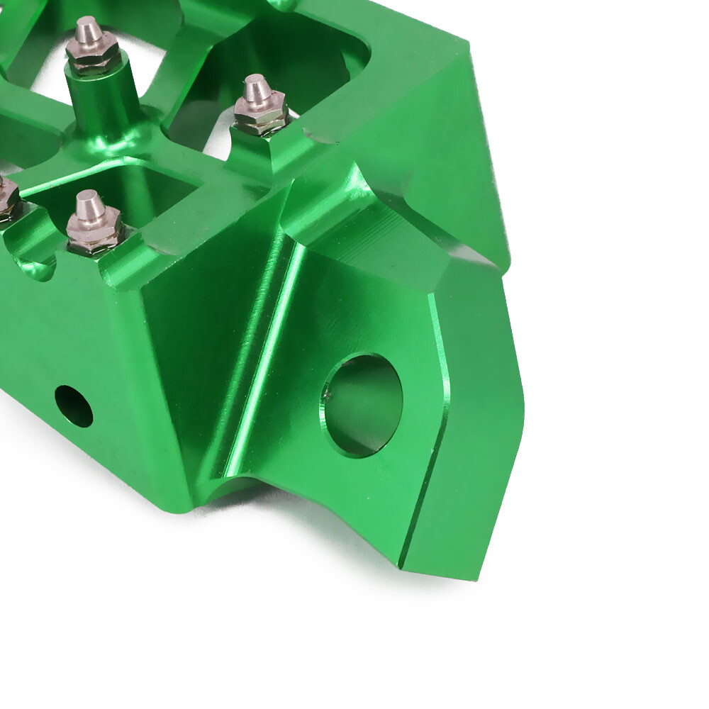 Foot Pegs Rest CNC For Kawasaki KDX200/220R KDX250 KX125/250/500 Dirt Bike Green