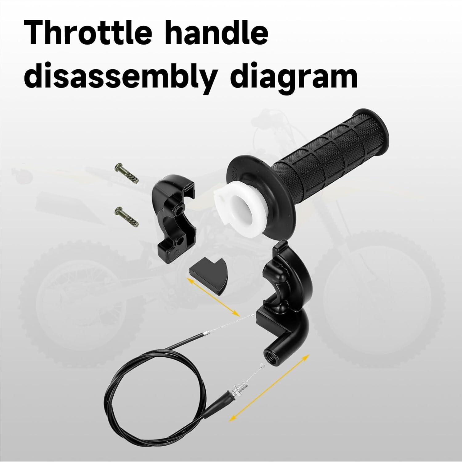 All-in-One 7/8″ Throttle Kit for Predator & Coleman Mini Bikes, Easy to Install