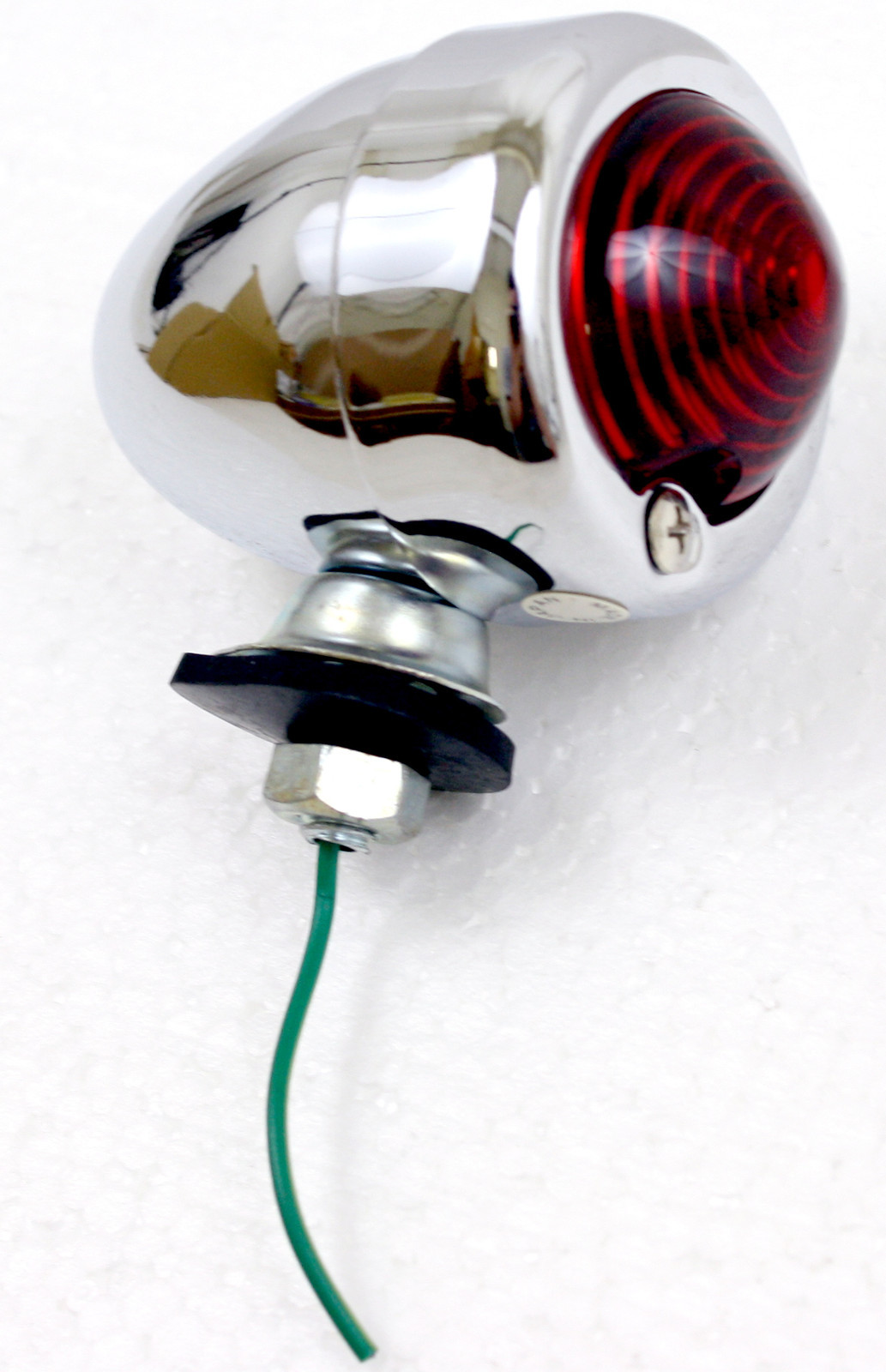 Superior Dixie 12V Chrome Bullet Style Red Marker Light Motorcycle 1 1/2″ D-X2