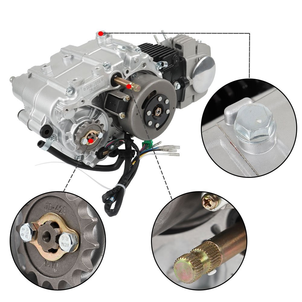 125cc 4 Stroke Engine Motor Kit Dirt Pit Bike For Honda CRF50 XR50 Z50 New