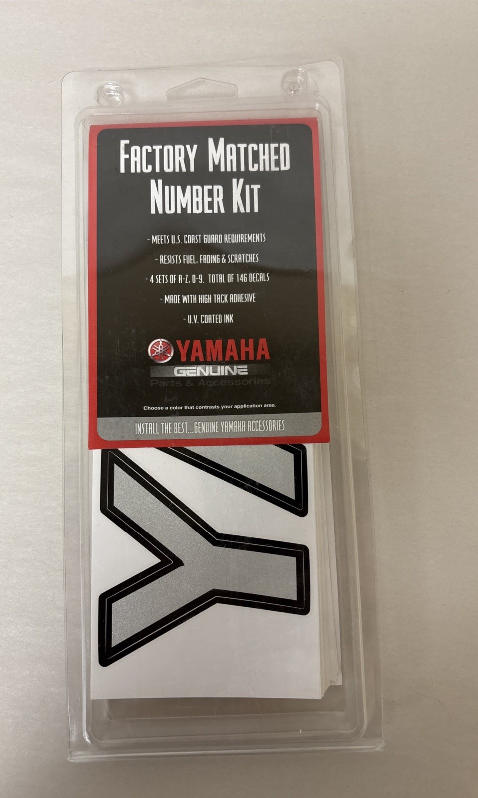 Yamaha Premium Registration Factory Matched Number Kit OEM #SBT-SIBLK-70-11 M287