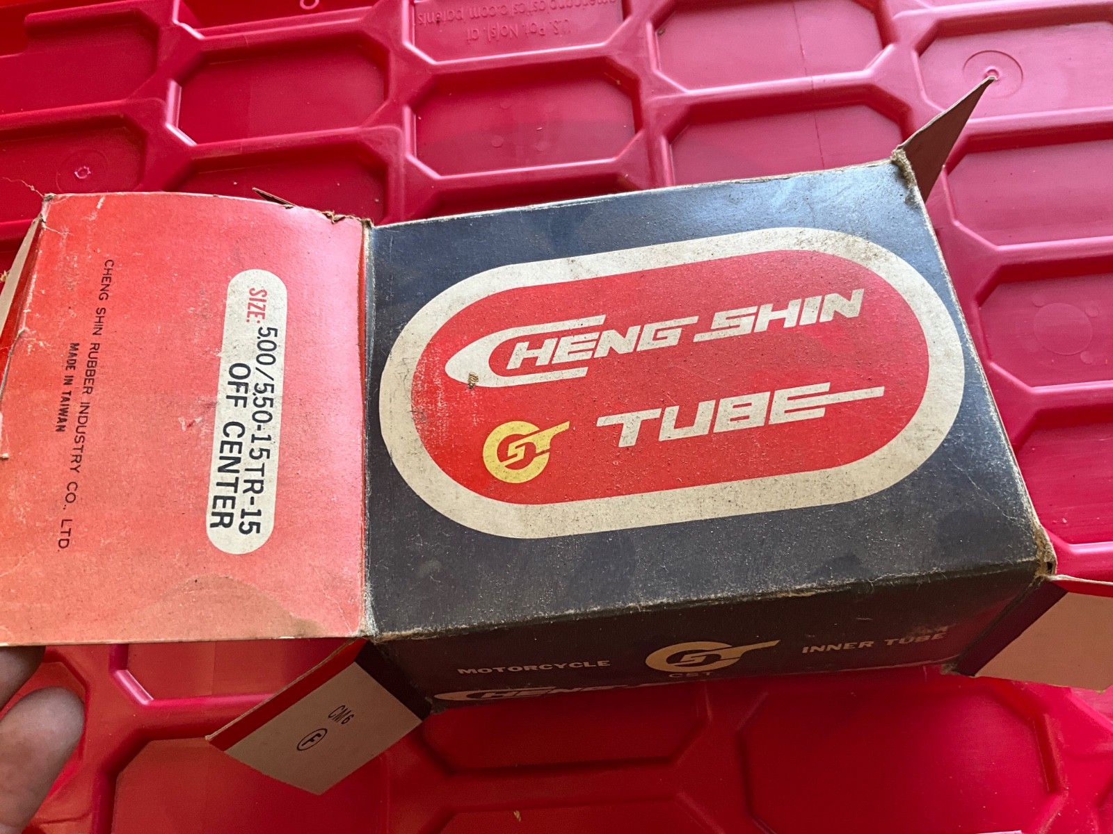 NOS Cheng shin inner tube 5.00 5.50 15 tr-15 off center straight stem