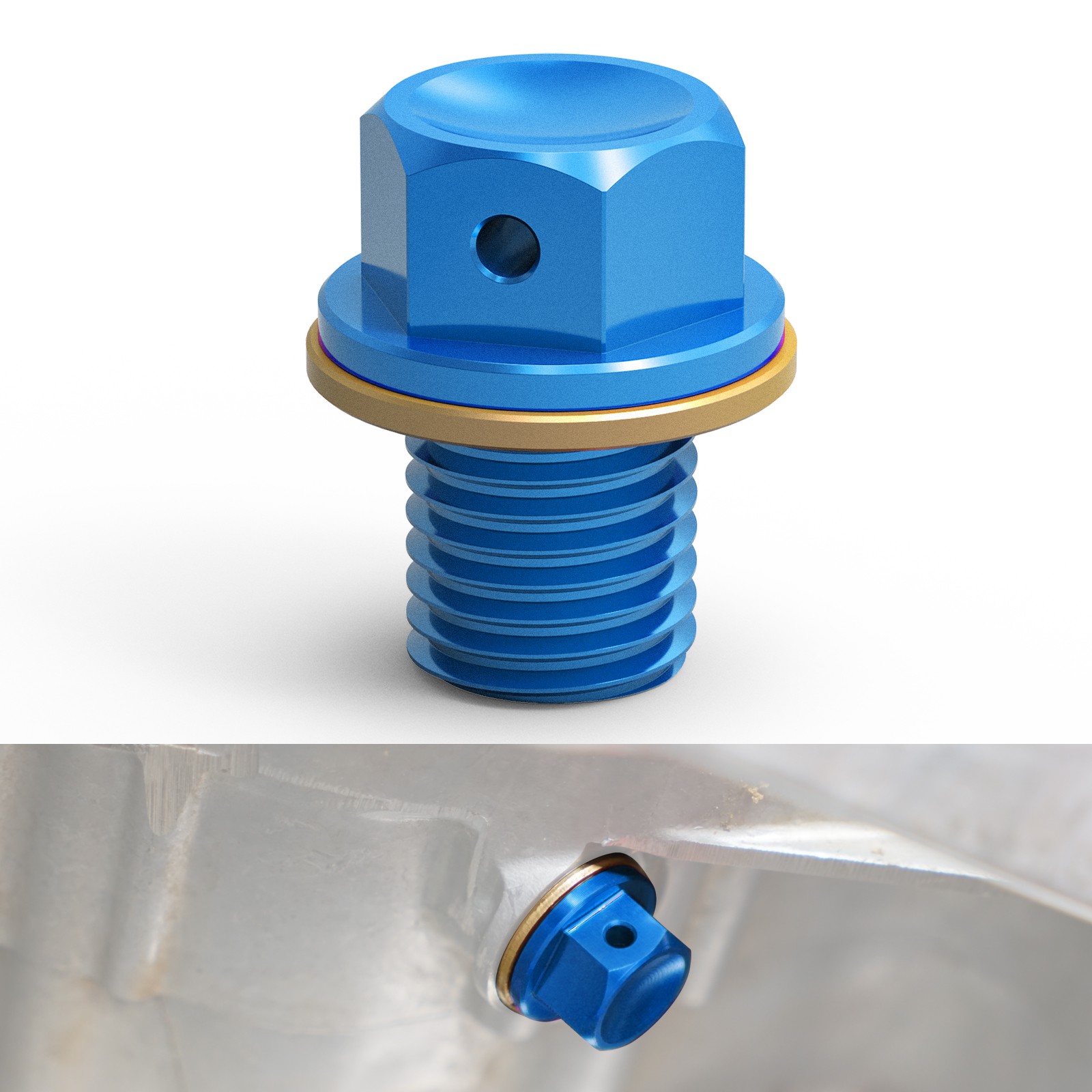 Magnetic Oil Pan Drain Plug Bolt For Yamaha YZ80 YZ100 YZ250 YZ125 WR250R YZ426F