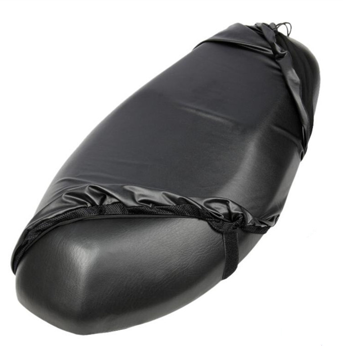 Seat Cover Cushion Dust-proof Waterproof For Motorcycle Scooter Black XL Size