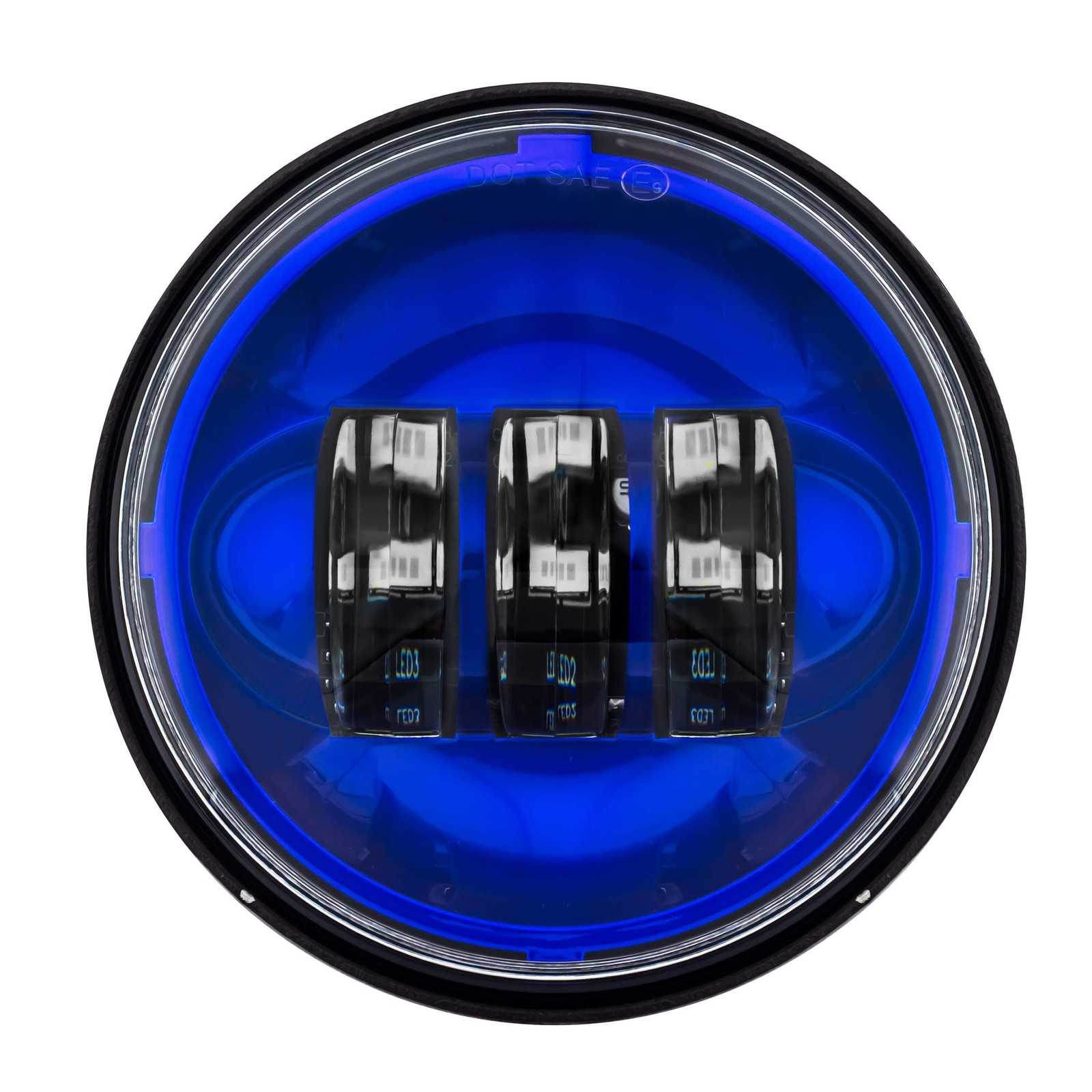 Eagle Lights Color Matched 4.5″ Red & Blue LED Passing Lamp Kit Harley-Davidson