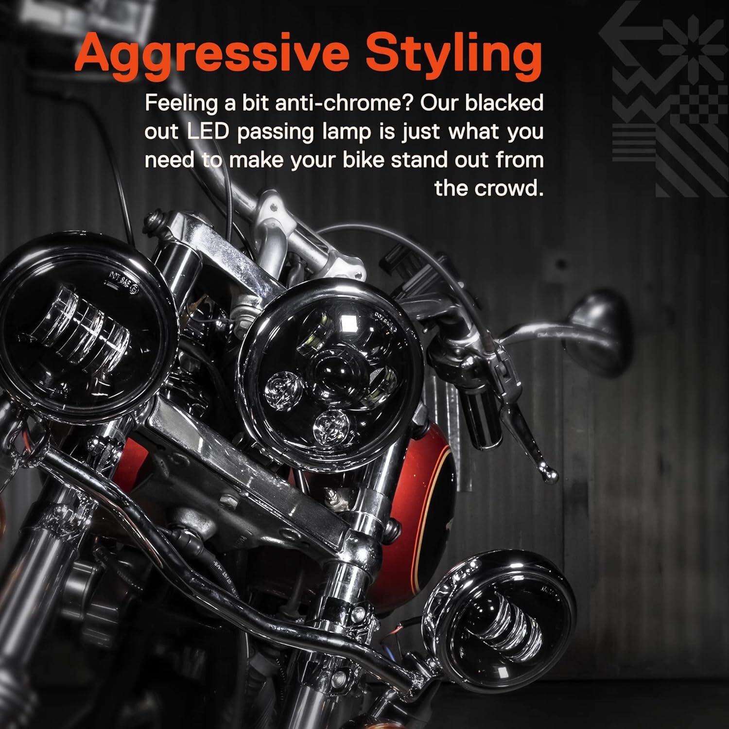 7″ Inch LED Headlight +4.5″ Passing Lights For Yamaha Royal Star Venture XVZ1300