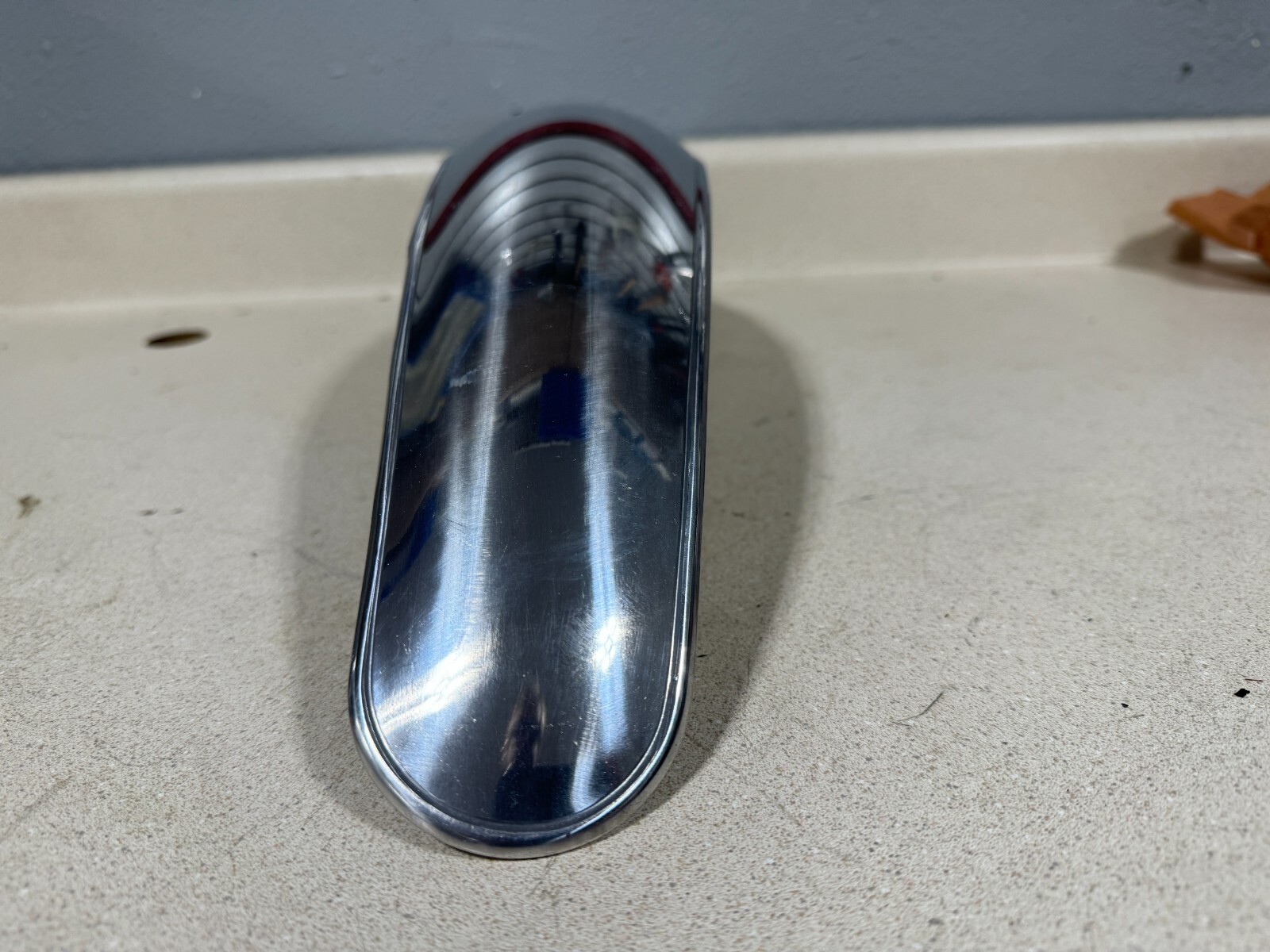 Vintage Universal Polished Aluminum Front Fender New in the Wrapper