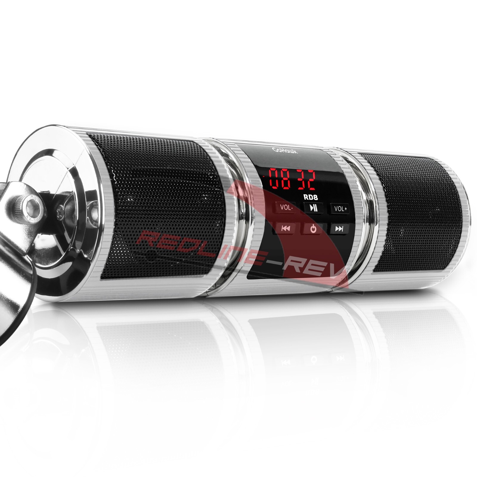 Waterproof Bluetooth Motorcycle Stereo Speakers Audio System BT USB AUX FM Radio