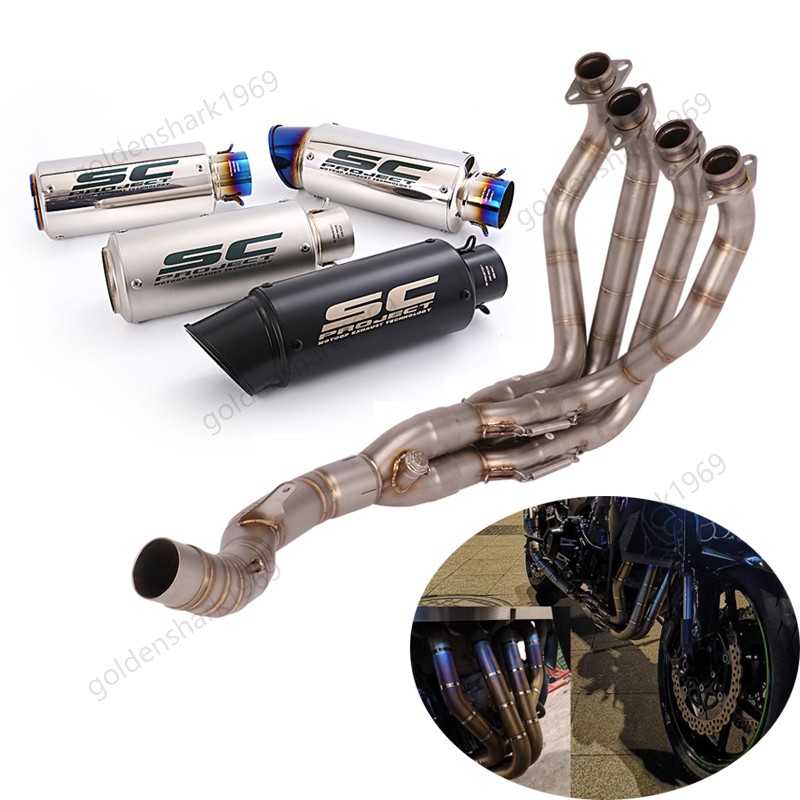 For Kawasaki Z1000SX Ninja 1000SX 2010-2019 Full System Header Muffler Pipe 51mm