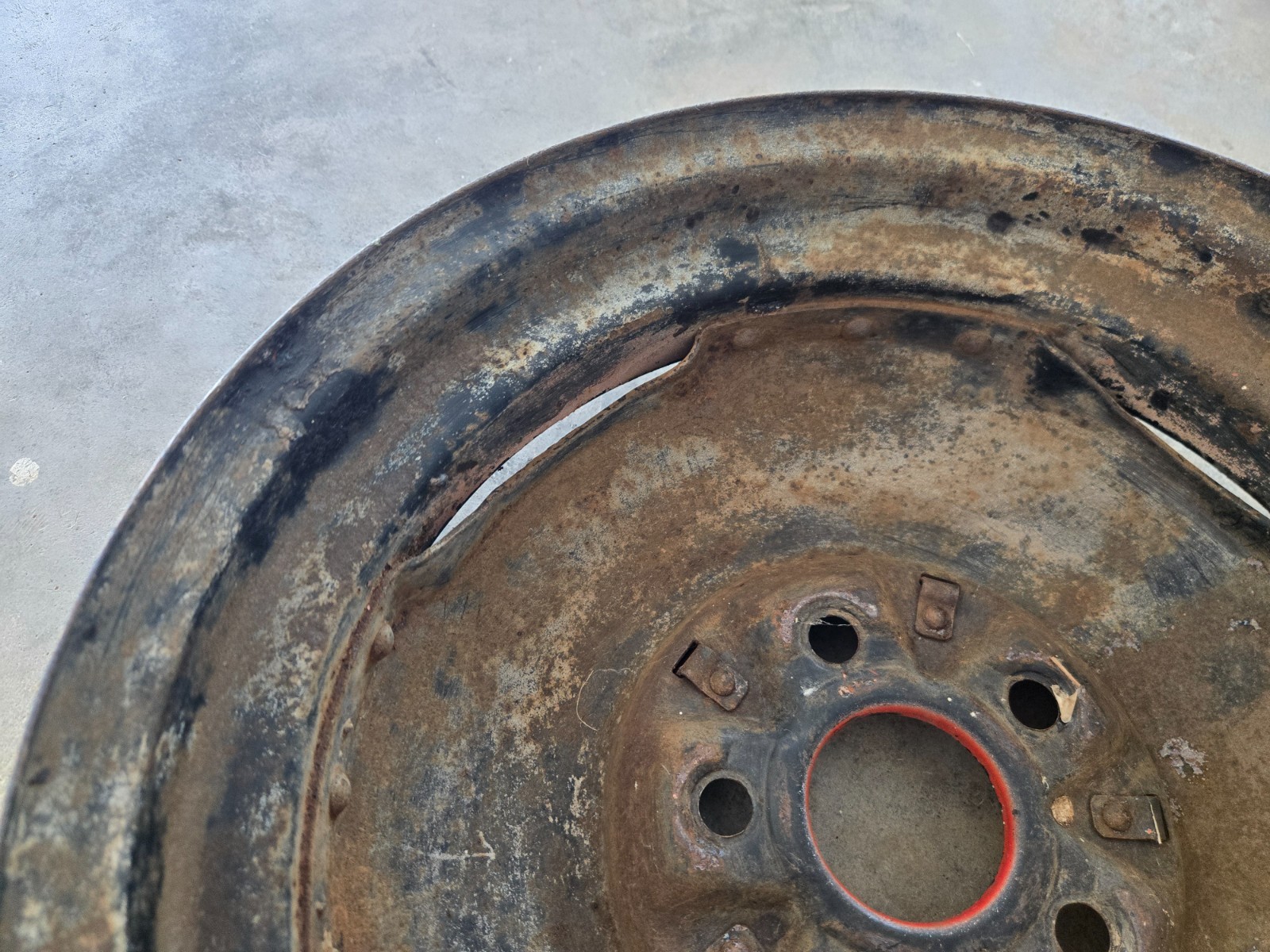Original Harley Servicar G Rear Wheel Rim solid 1951 – later 45 OEM 16 x 3.50