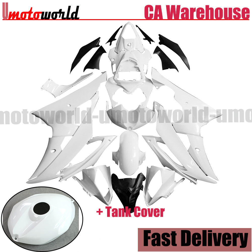 Unpainted Fairing Kit W/ Tank Cover For Yamaha YZF R6 2008-2016 ABS Bodywork Set