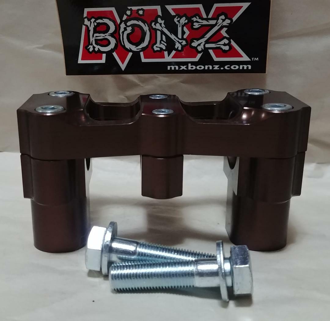 MX BONZ X-6 BAR MOUNT YZ250F 2006-2013 WR250F HANDLEBAR CLAMP 28mm 1-1/8″ FATBAR