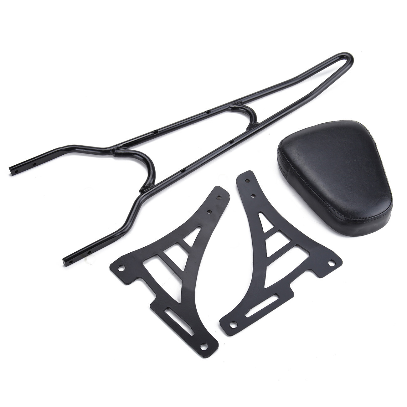 Passenger Backrest Sissy Bar w/ Pad Fit For Harley Sportster XL883 XL1200 2004+