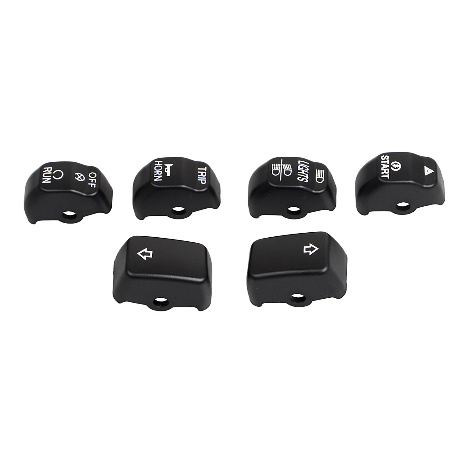 ABS Hand Control Switch Housing Button Cap For Harley Dyna Softail FXST FLSTN