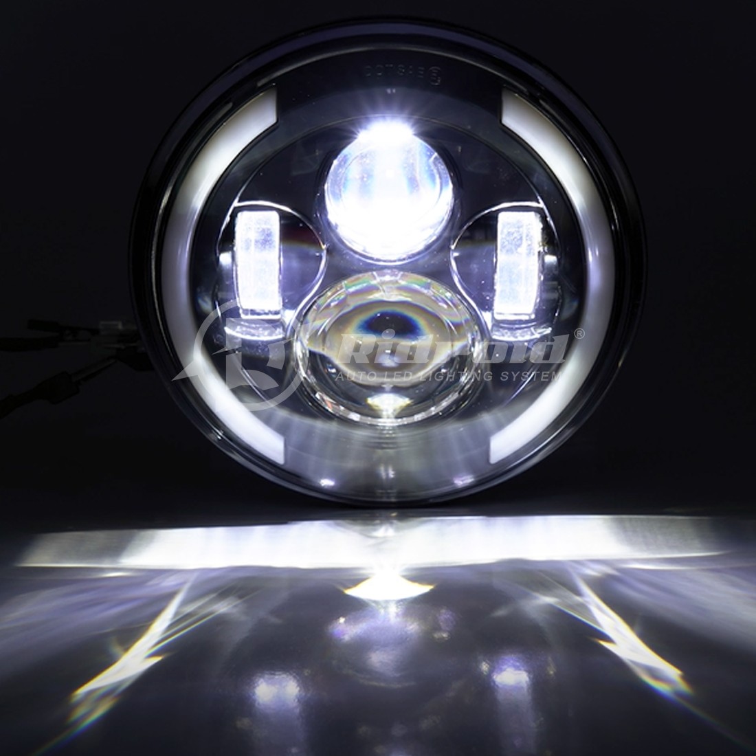 For Buell Blast X1 Motorcycle LED 7″ Headlight Turn Signals DRL Halo Projector