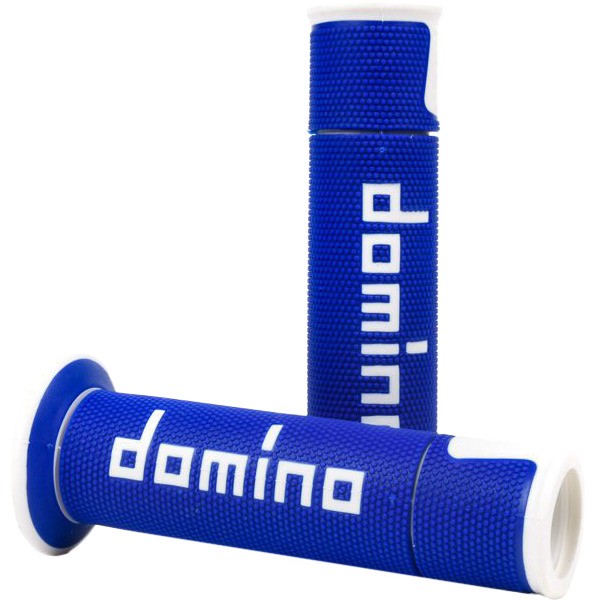 Domino A450 Road Racing Grip – Blue/White Motorcycle Street Bike A45041C4648B7-0