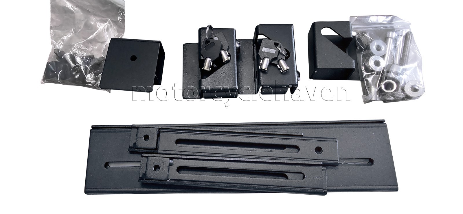 Universal Detachable Quick Release Soft Saddle Bag Brackets (M8 mounting holes)