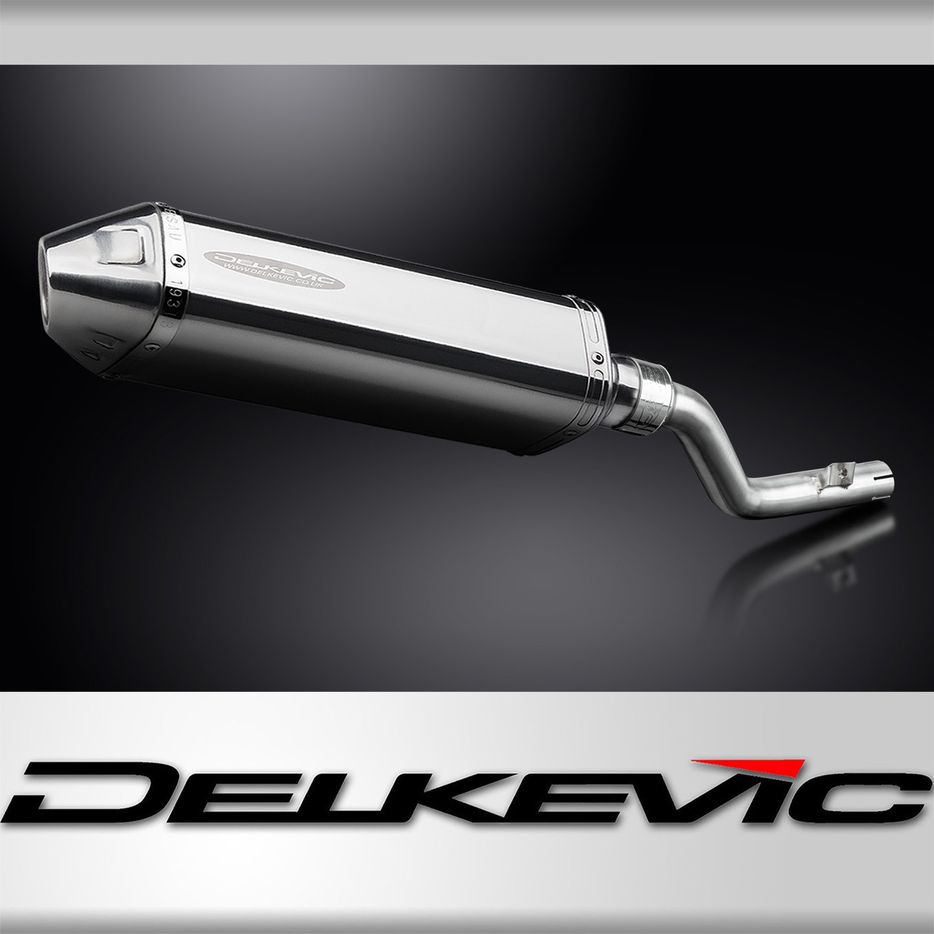 Suzuki DR350 1990-1999 Delkevic Slip On – 13 TriOval Stainless Muffler
