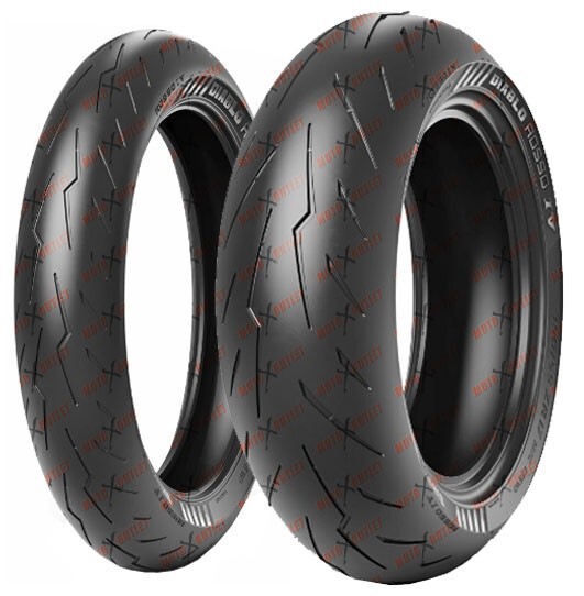 Pirelli Diablo Rosso IV 120/70ZR17 190/55ZR17 Front Rear Tire Set Motorcycle