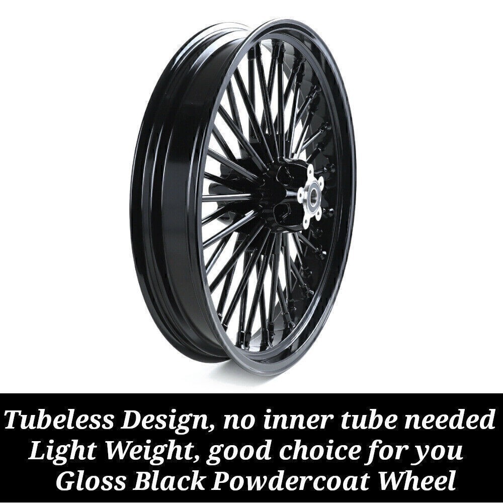 16X3.5 Fat Spoke Wheels Rims For Harley Sportster X48 Forty Eight Softail FLSTF