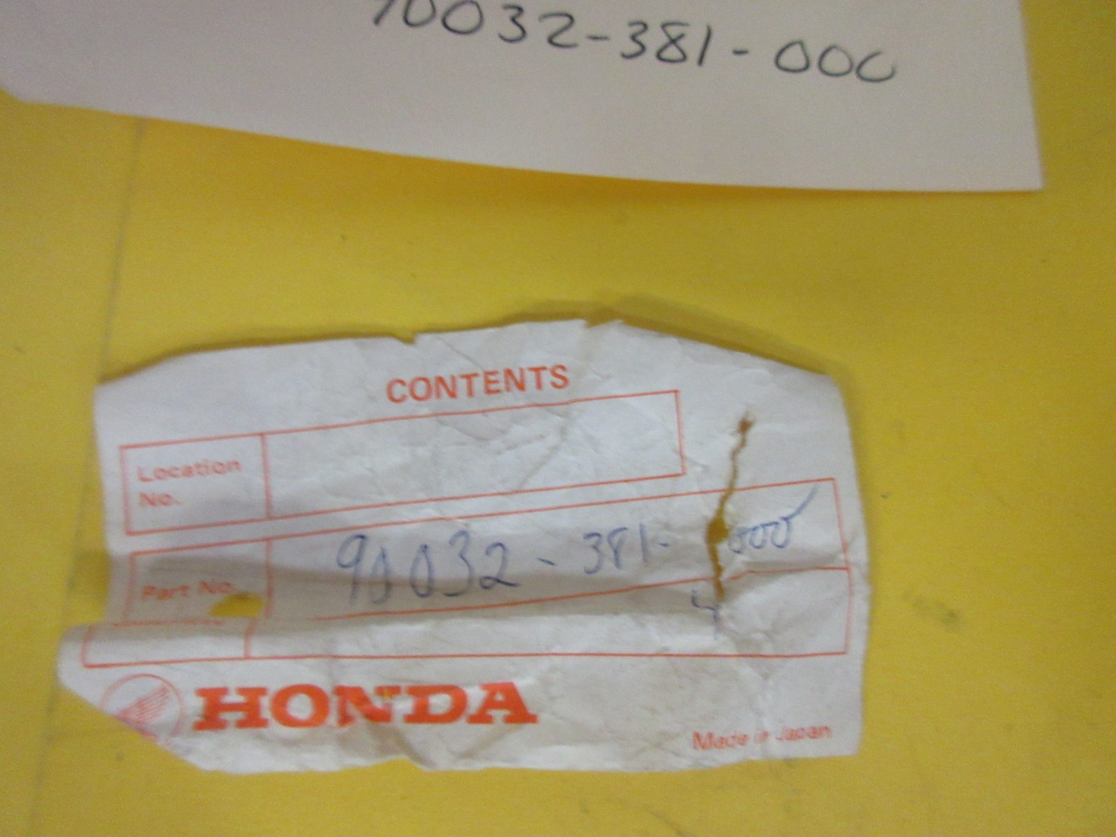 1975-76 OEM N.O.S Honda CR 250 MR250 Elsinore cylinder stud, bolt #90032-381-000