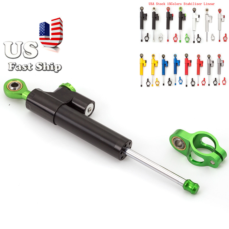 CNC Steering Stabilizer Damper Linear For VERSYS 650 1000 Z300 Z250 ER6N ZX14