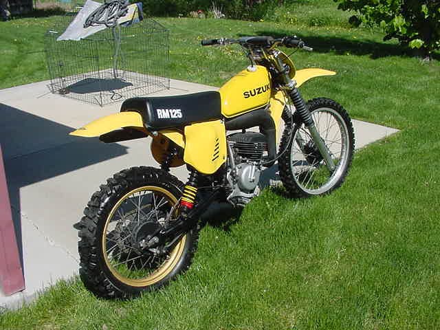 1976 1977 SUZUKI RM125 RM 125 gas tank aluminum Restored