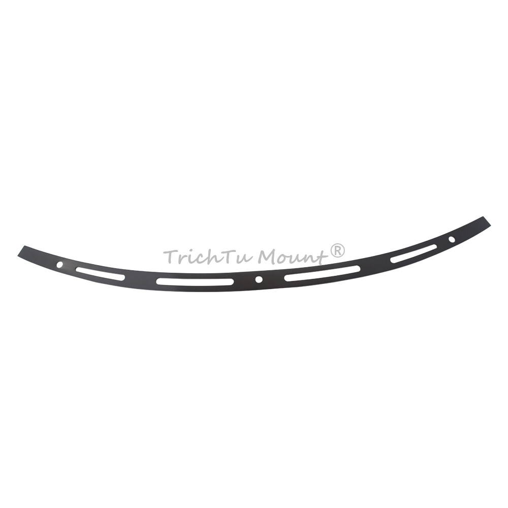 Black 4 Slotted Batwing Fairing Windshield Trim For Harley Street Glide 14-2022