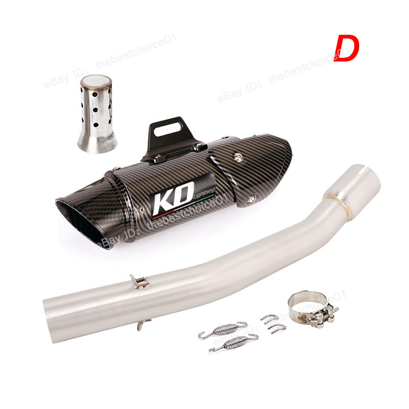 For Yamaha YZF R1 1998-2003 Mid Link Pipe Exhaust System Black Muffler DB Killer